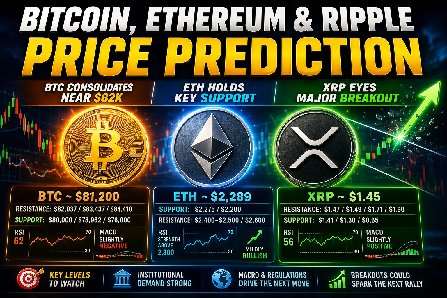 Bitcoin, Ethereum, and Ripple Price Prediction | Writes By Fahad