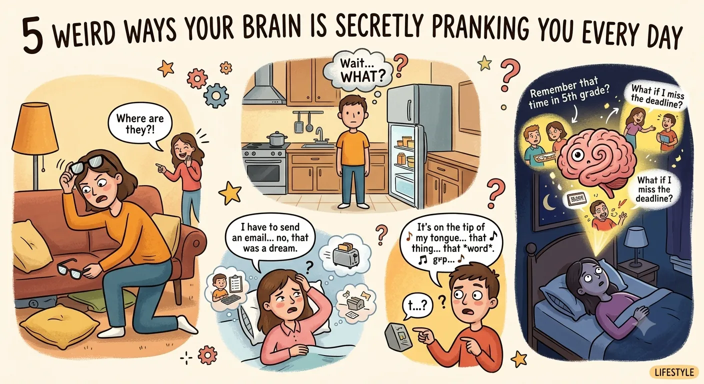 5 Weird Ways Your Brain Is Secretly Pranking You Every Day
