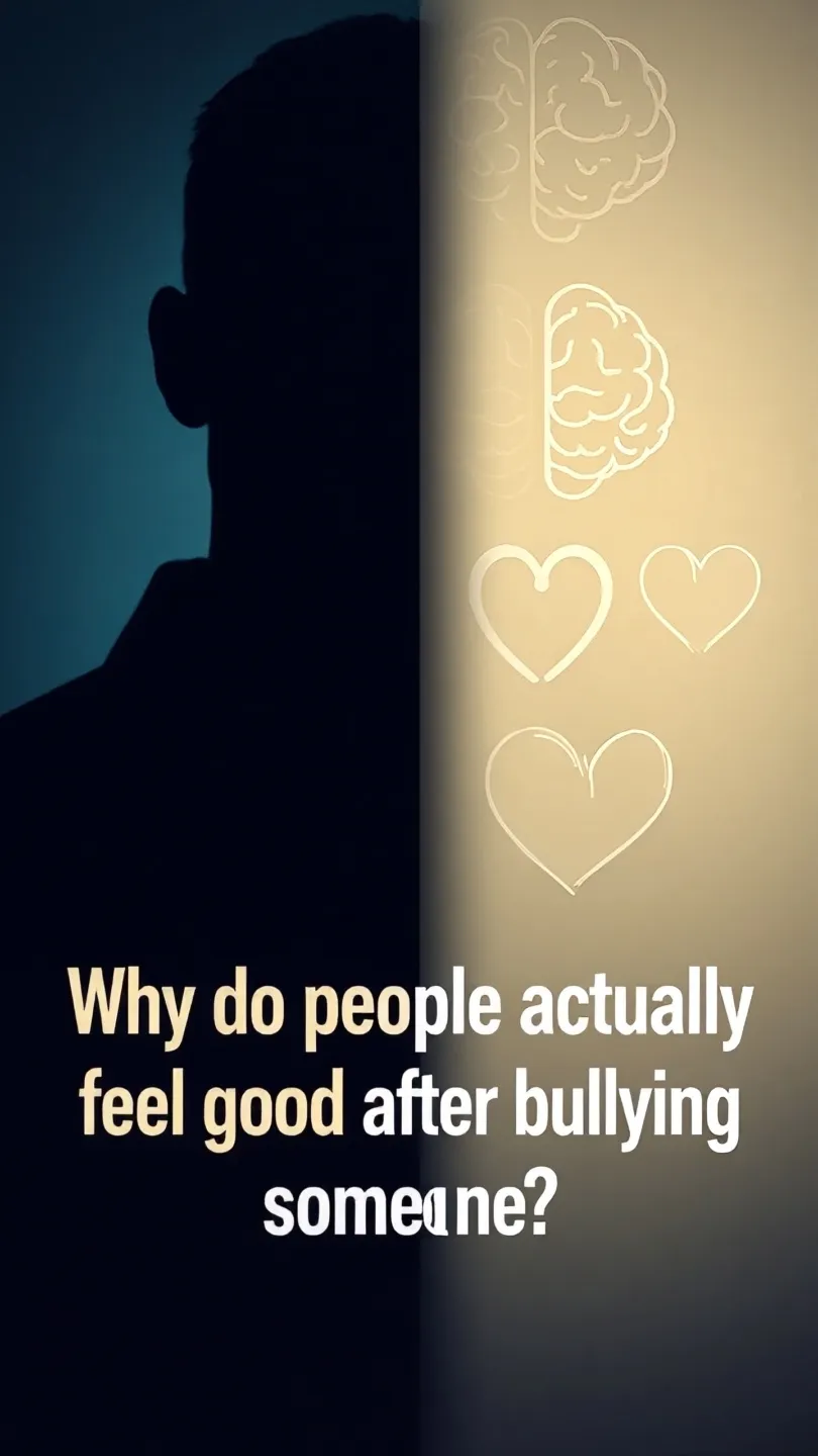 Why do people actually feel good after bullying someone?