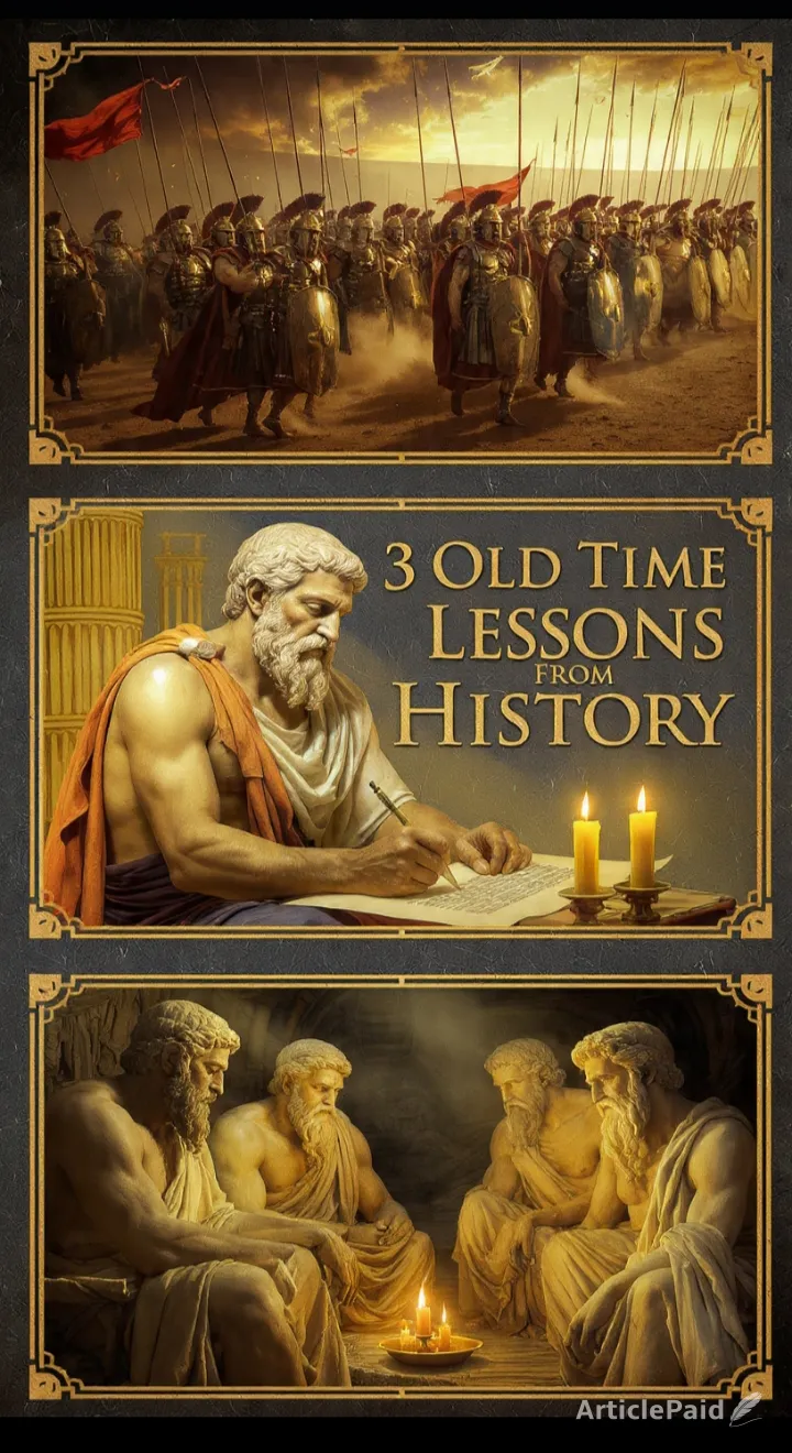3 Old Time Lessons From History That Still Save Us in 2026  | ArticlePaid