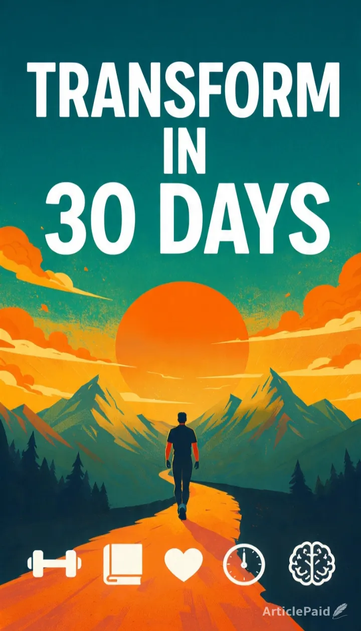 5 Habits That Will Change Your Life in 30 Days Self Improvement  | ArticlePaid
