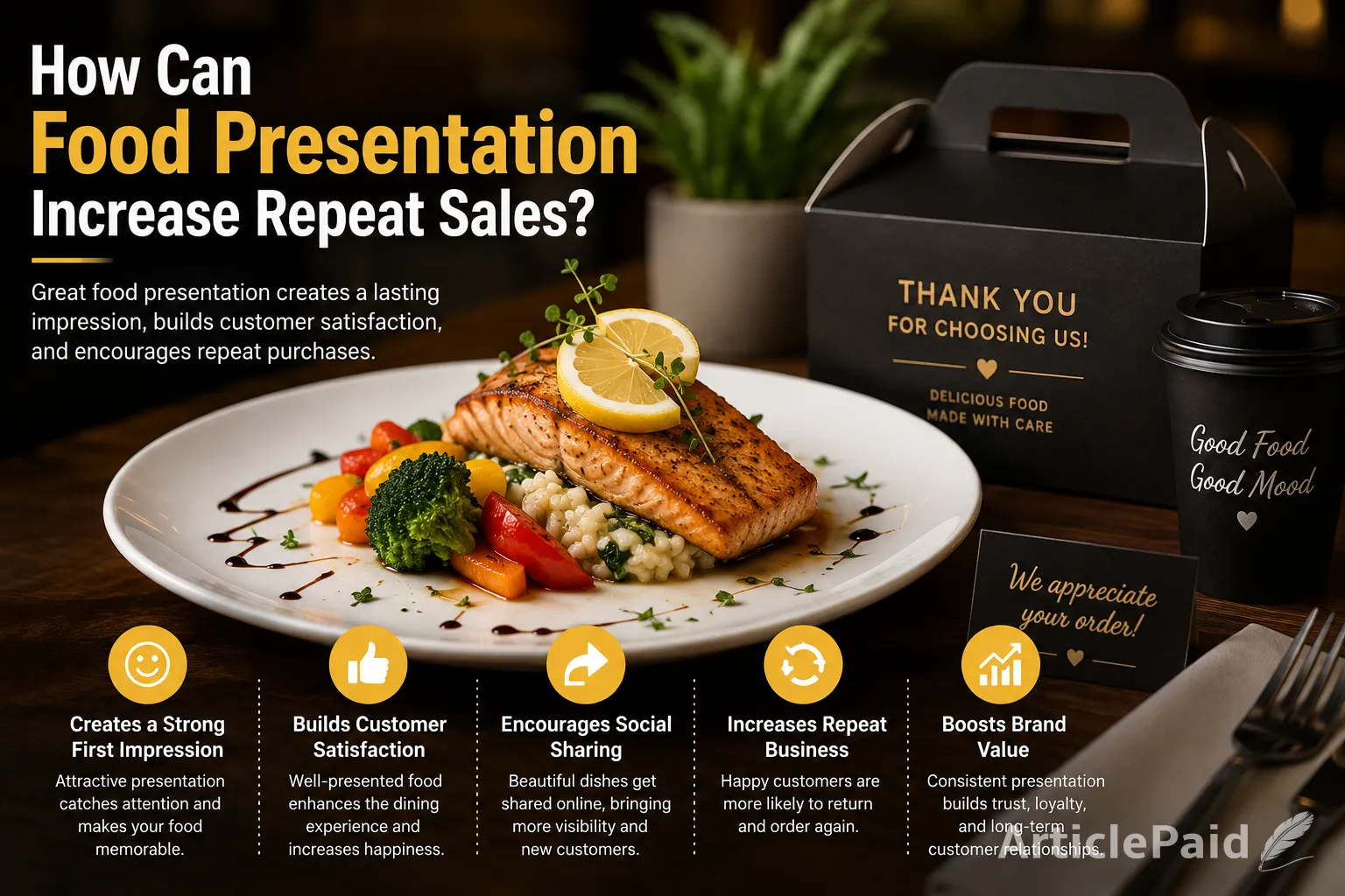 How Can Food Presentation Increase Repeat Sales?  | ArticlePaid