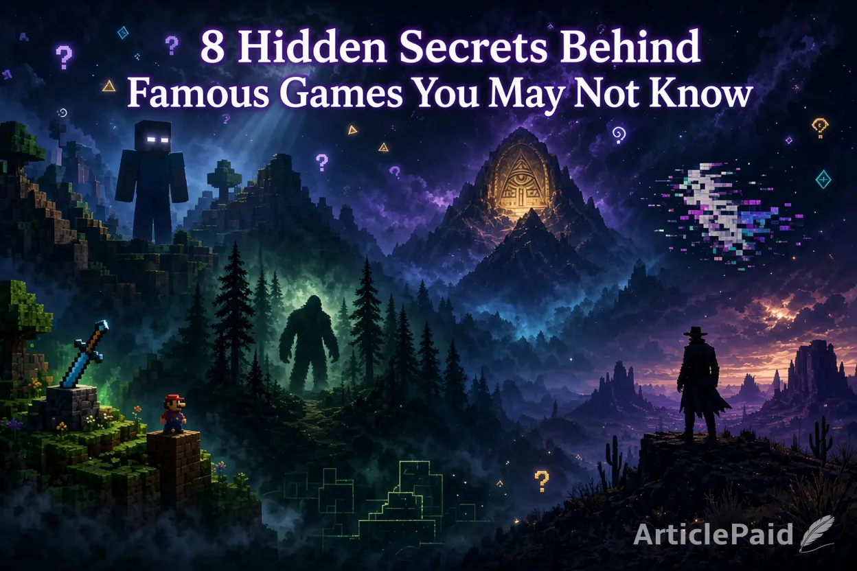 8 Hidden Secrets Behind Famous Games You May Not Know  | ArticlePaid