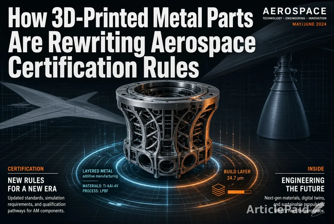 How 3D-Printed Metal Parts Are Rewriting Aerospace Certification Rules  | ArticlePaid