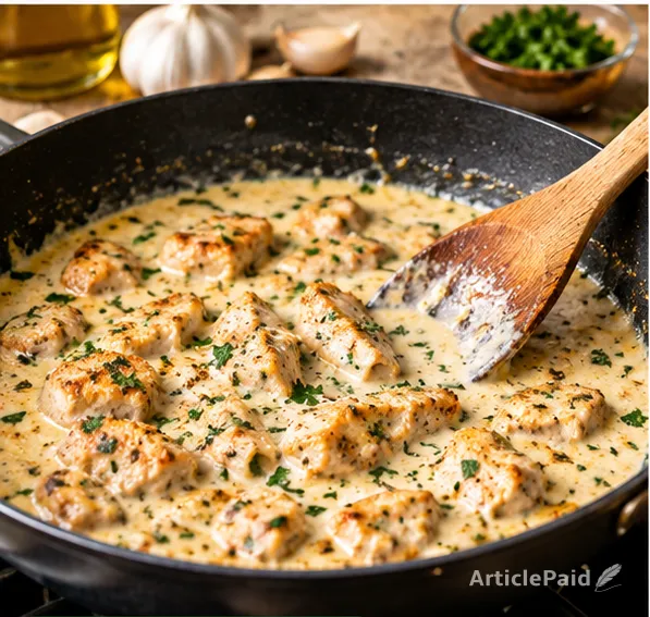creamy-garlic-chicken-pasta-quick-and-easy-making-recipe-save-your-time