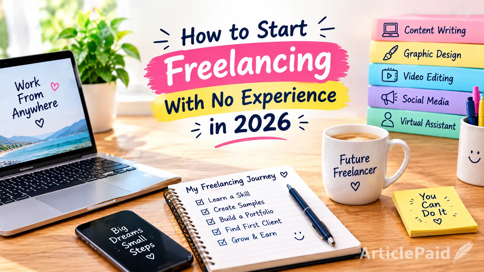 How to Start Freelancing With No Experience in 2026  | ArticlePaid