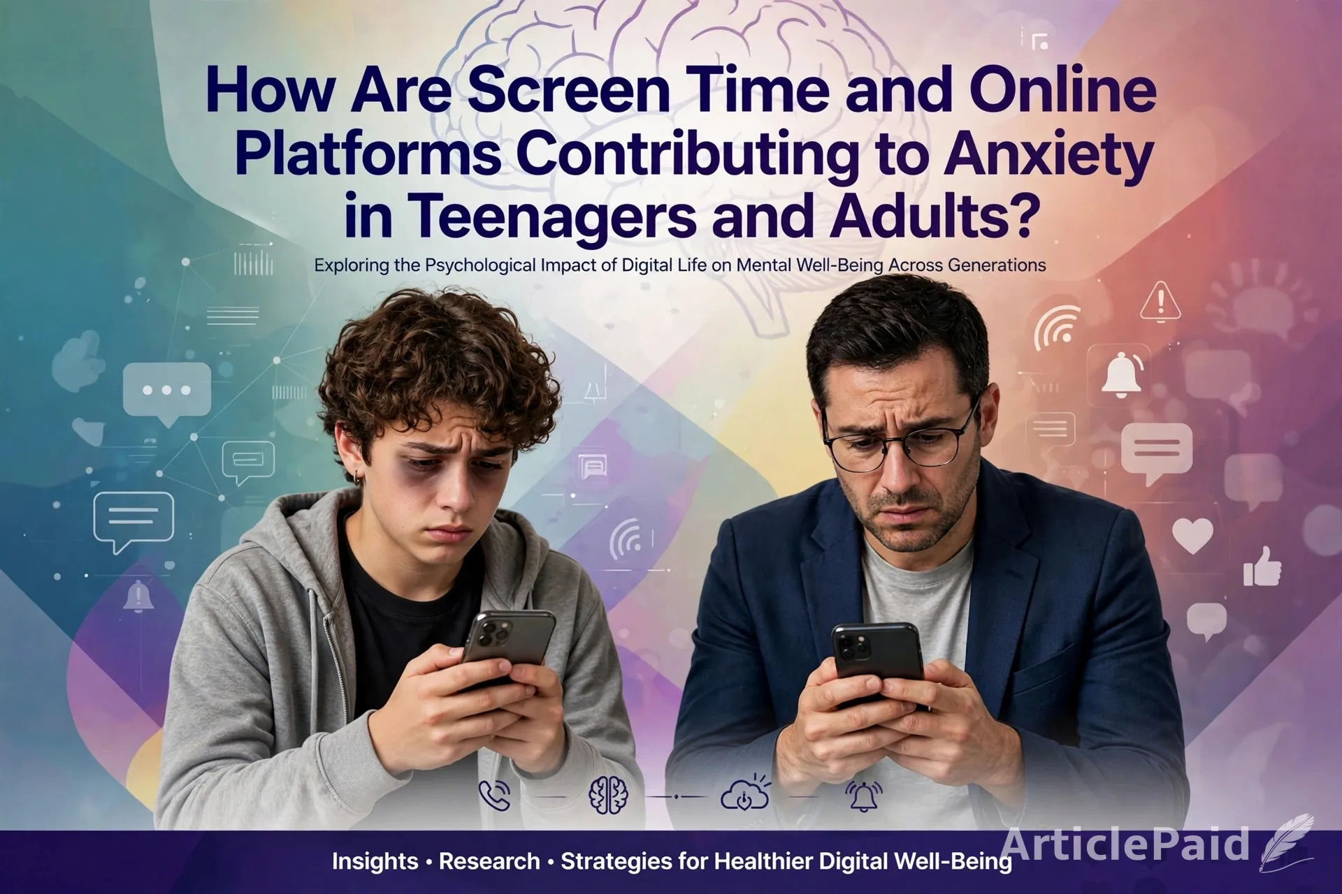 How Are Screen Time and Online Platforms Contributing to Anxiety in Teenagers?  | ArticlePaid