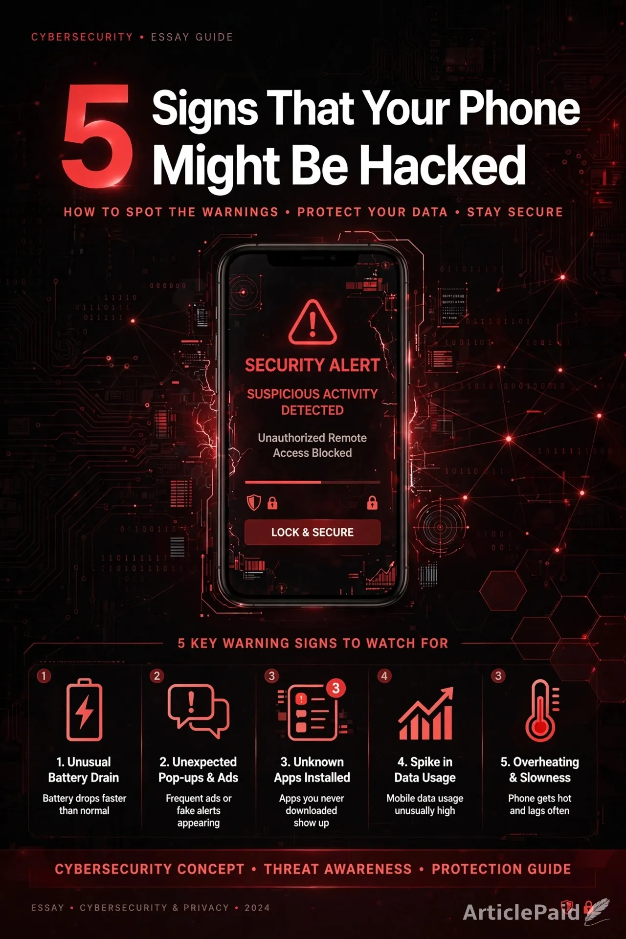 5 Signs That Your Phone Might Be Hacked: What to Do About It.  | ArticlePaid