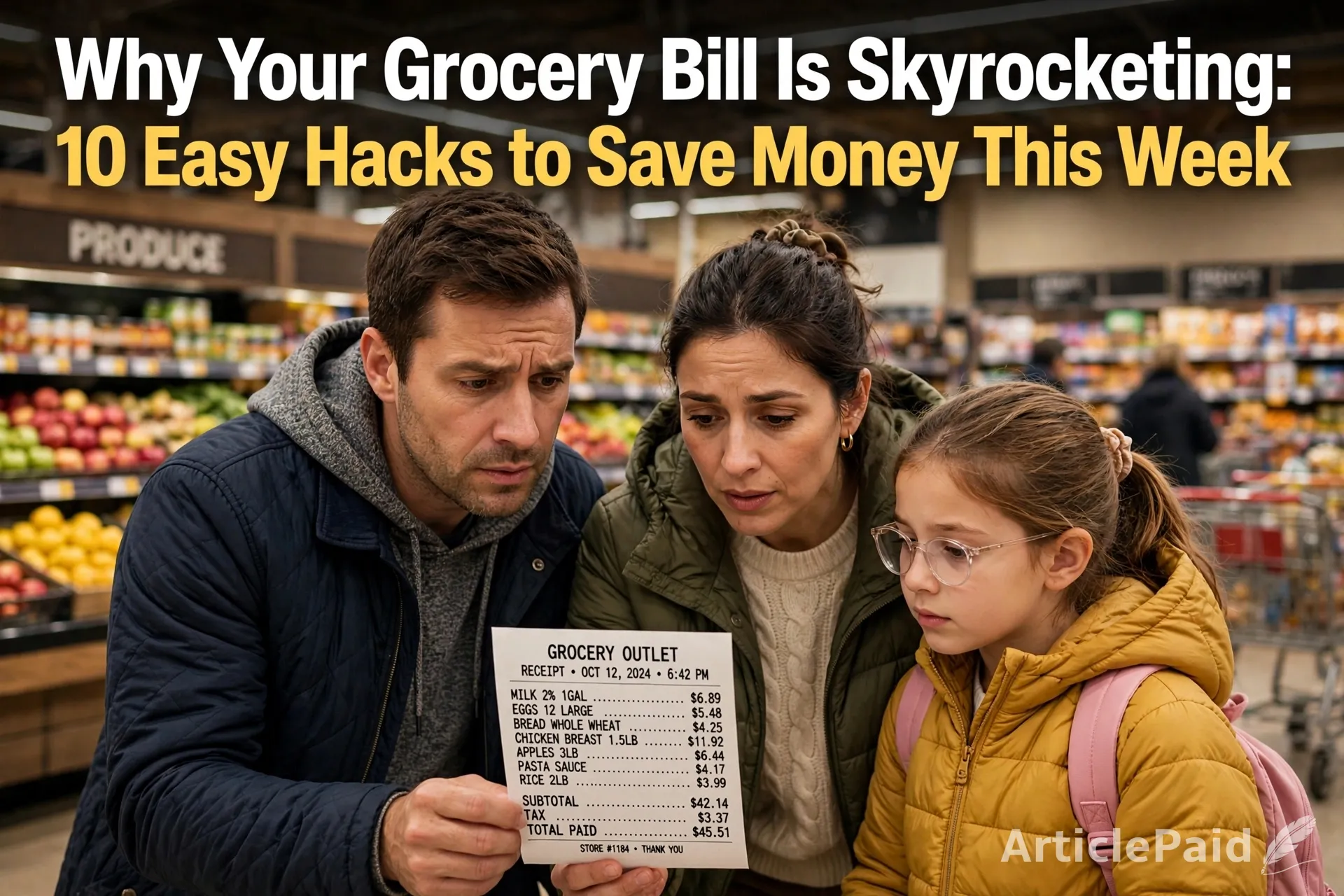 Why Your Grocery Bill Is Skyrocketing: 10 Easy Hacks to Save Money This Week  | ArticlePaid