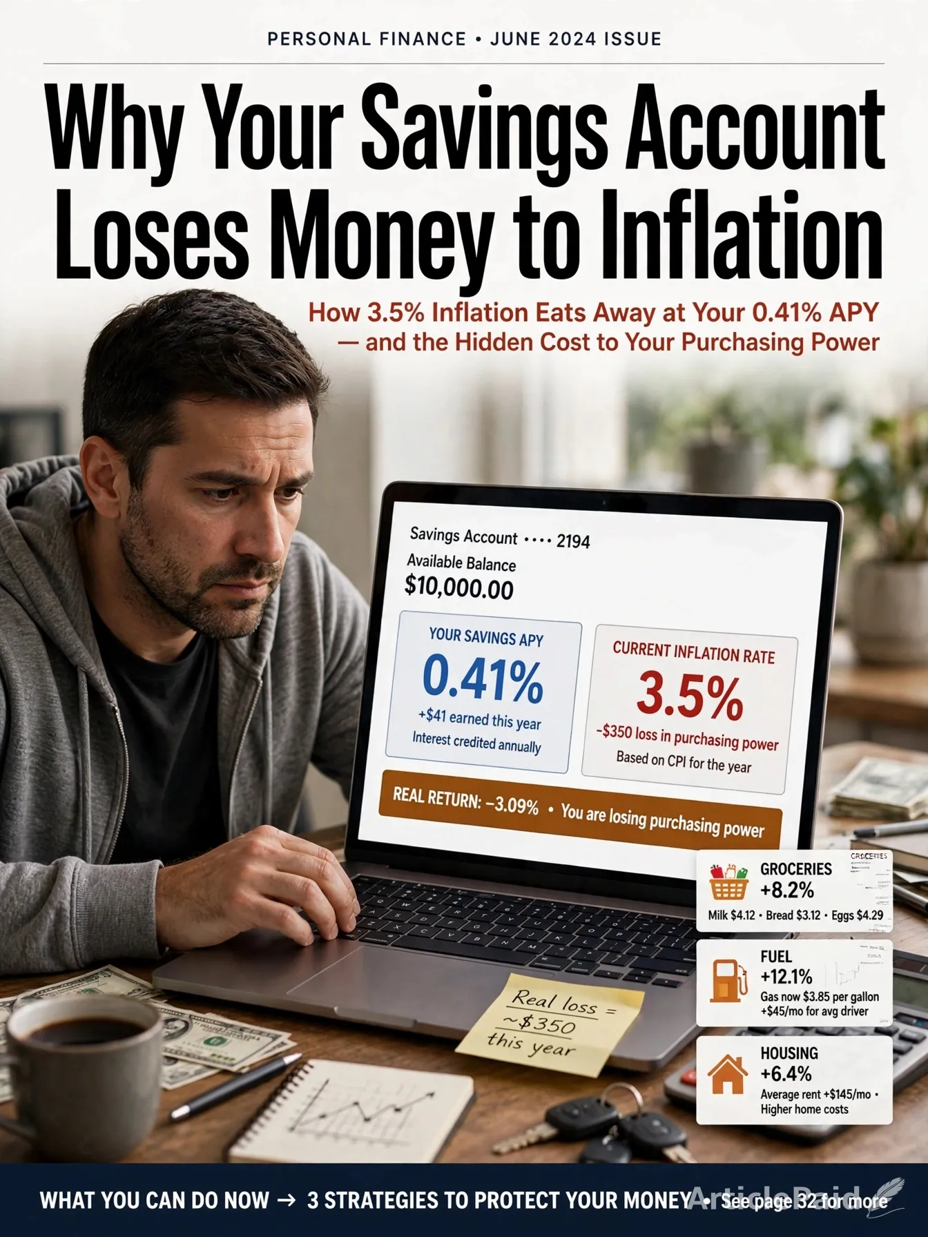 Why Your Savings Account Loses Money (and How to Fix It)  | ArticlePaid