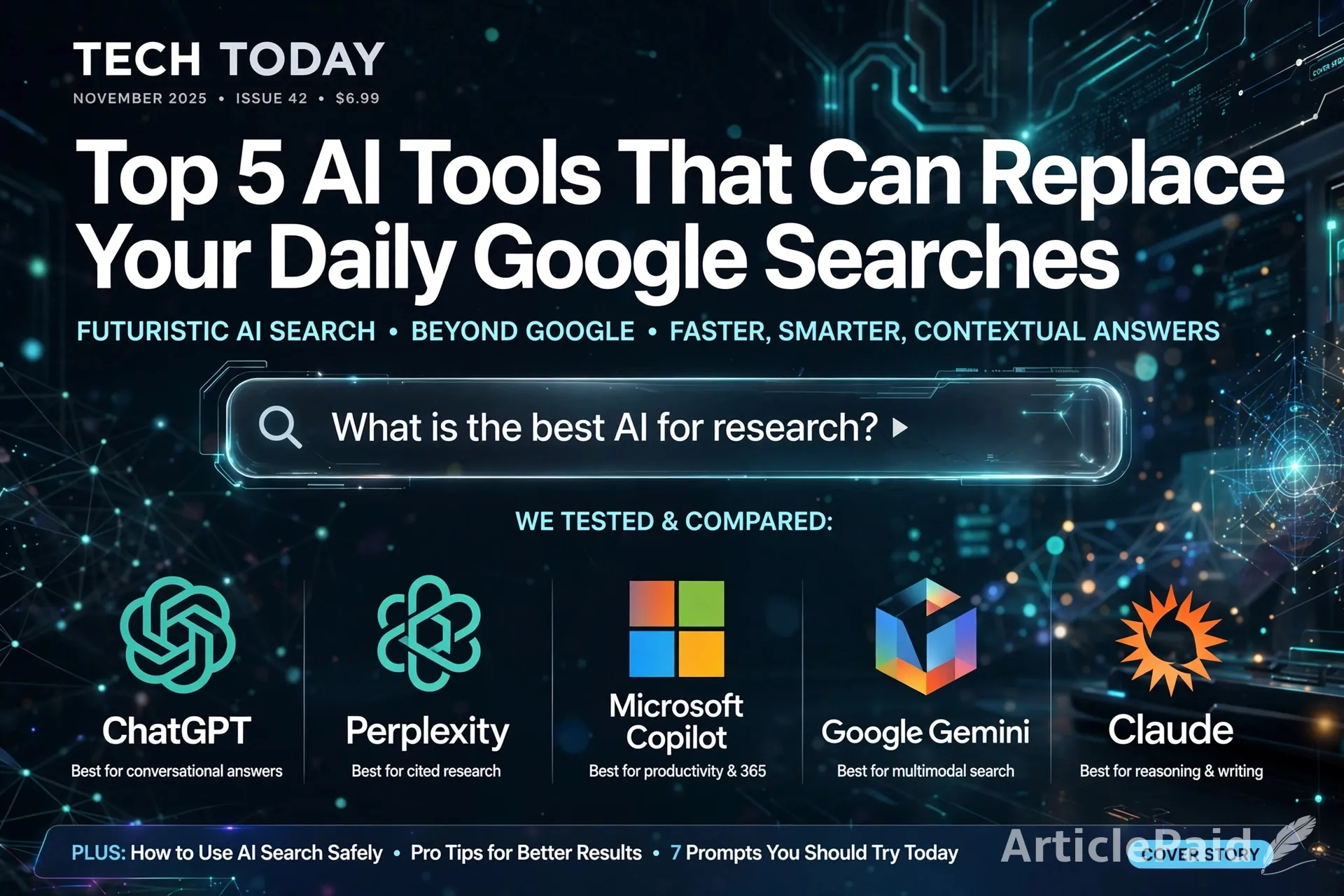 Top 5 AI Tools That Can Replace Your Daily Google Searches