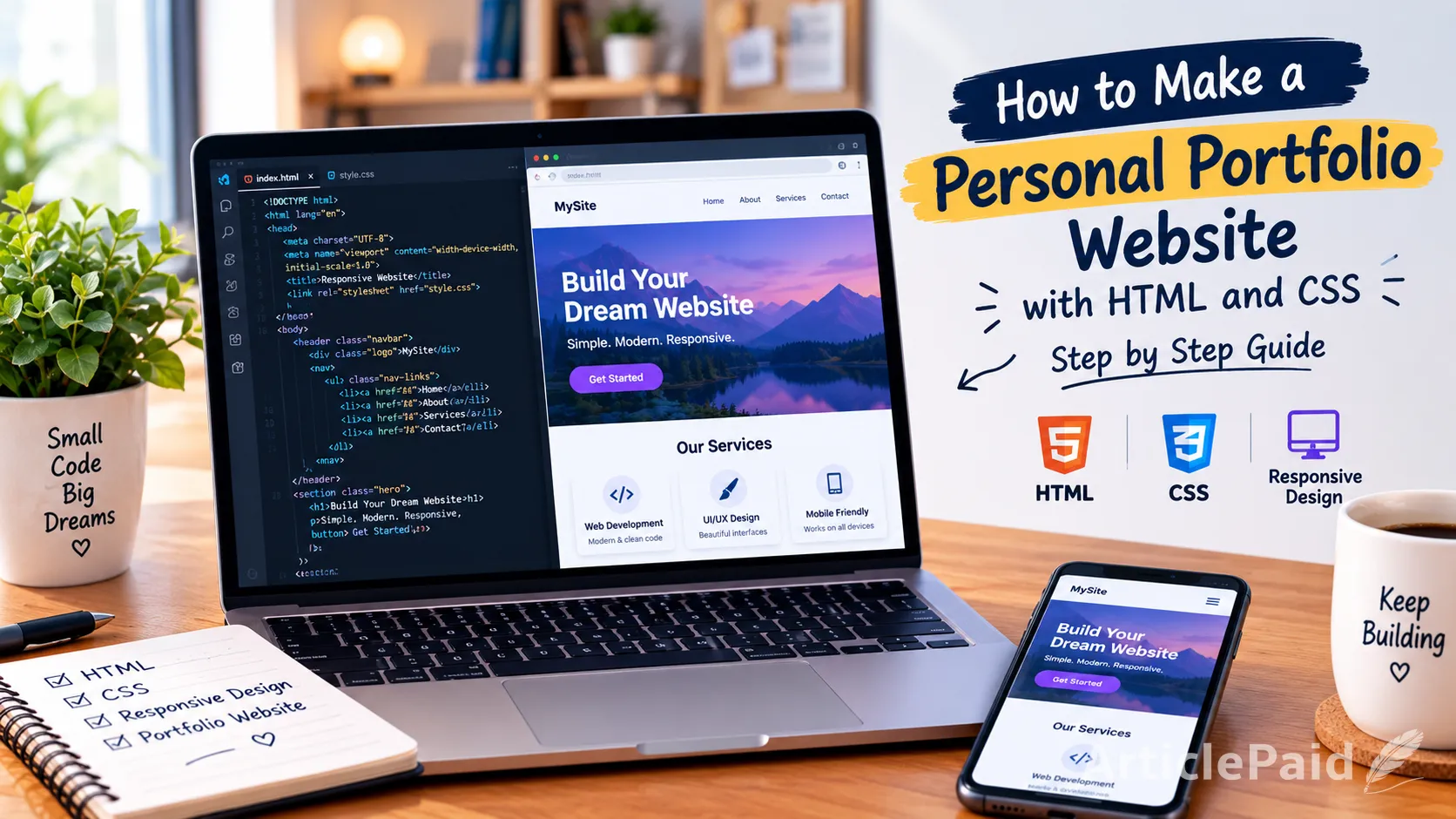 How to Build a Responsive Website Using HTML and CSS: A Beginner's Guide