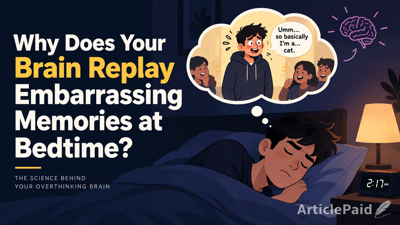 Why Does Your Brain Replay Embarrassing Memories at Bedtime?
