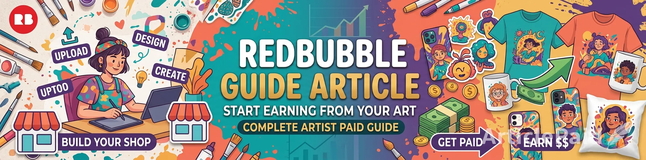 Redbubble Artist Guide: How to Set Up Your Shop and Get Paid