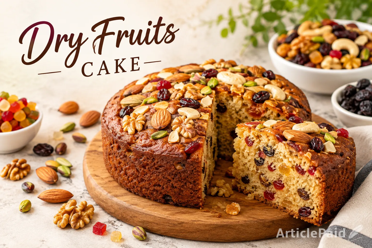 Home made dry fruite cake recipe healthy for health