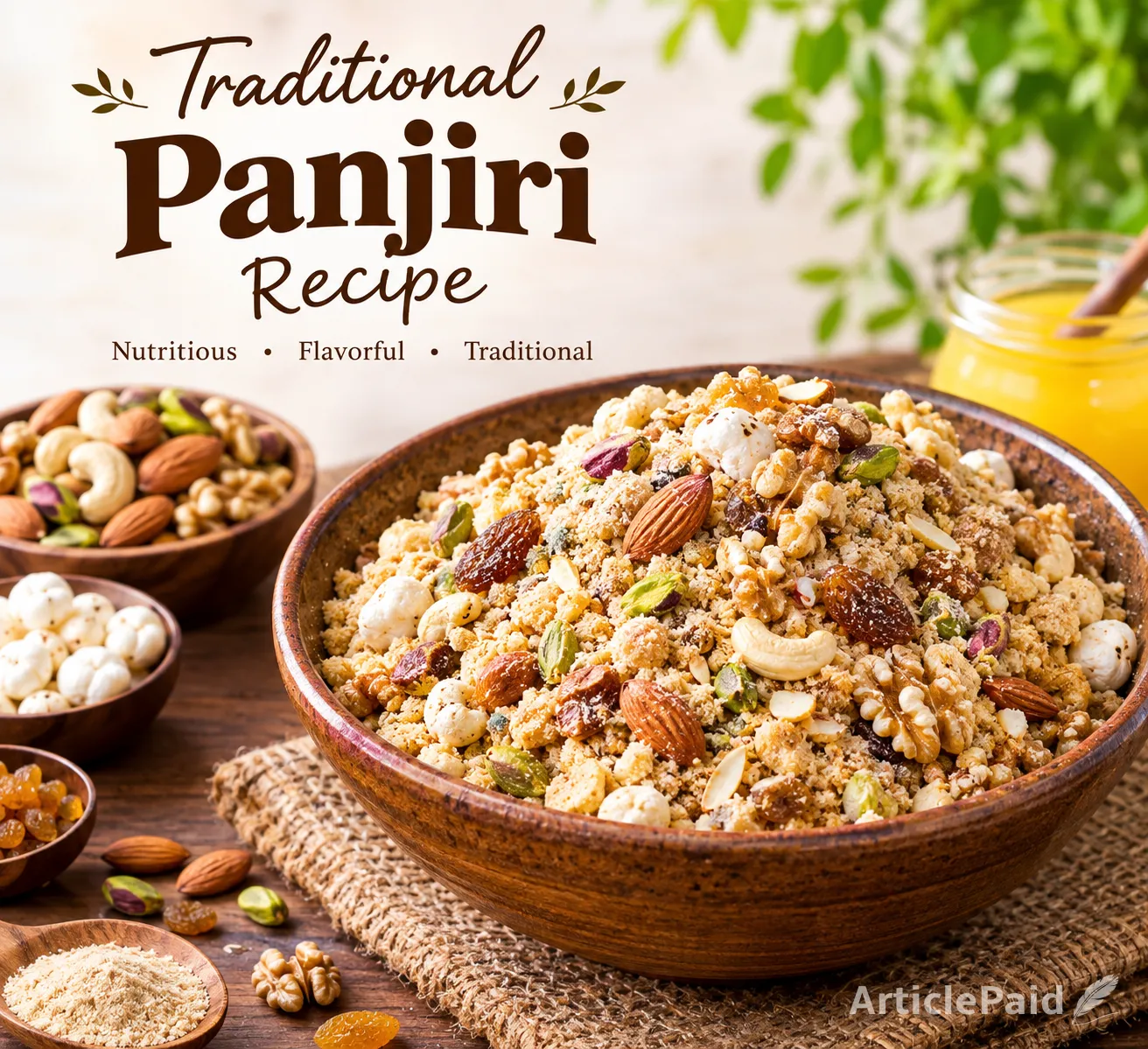 "traditional Punjabi-style" panjiri recipe make body healthy