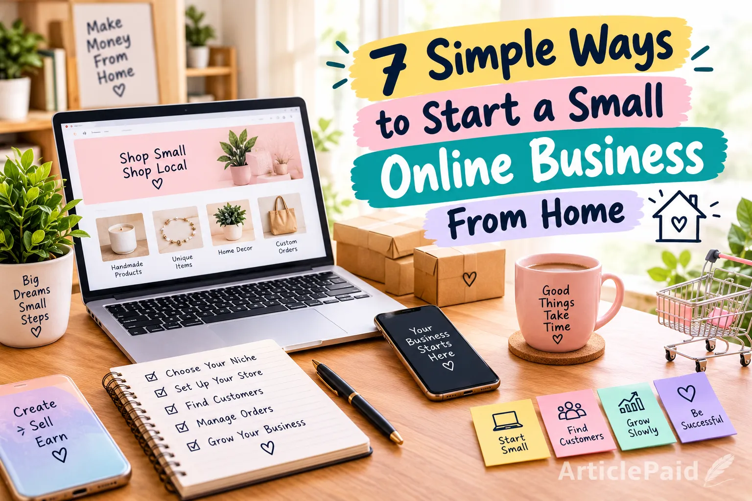 7 Simple Ways to Start a Small Online Business From Home