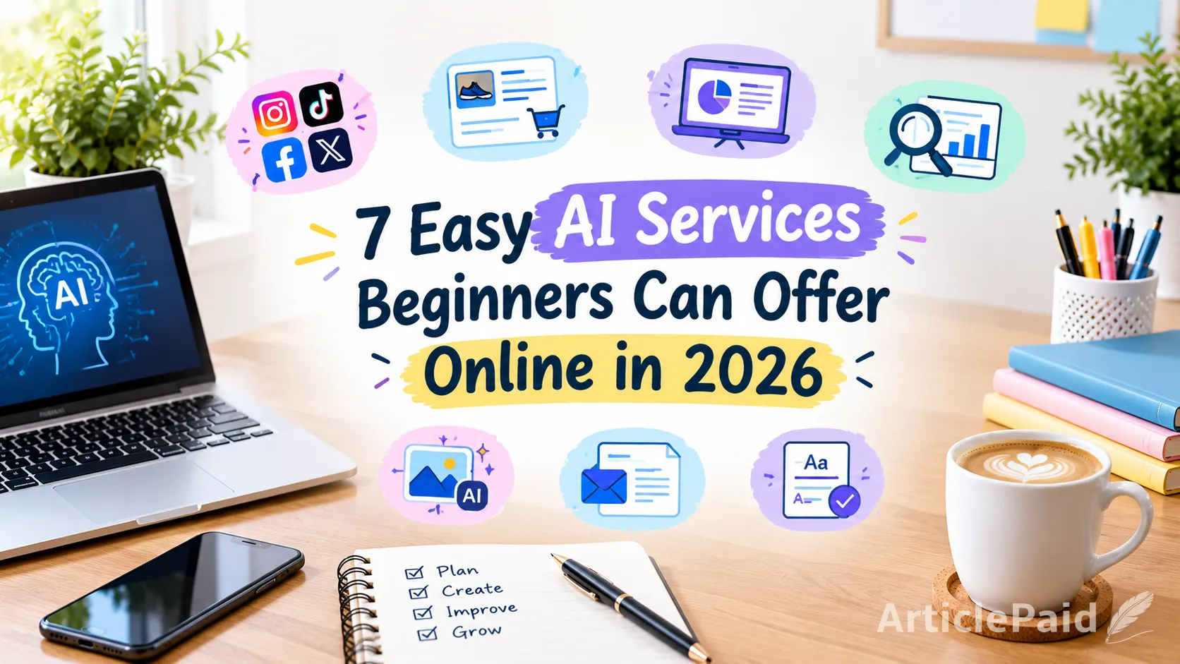 7 Easy AI Services Beginners Can Offer Online in 2026