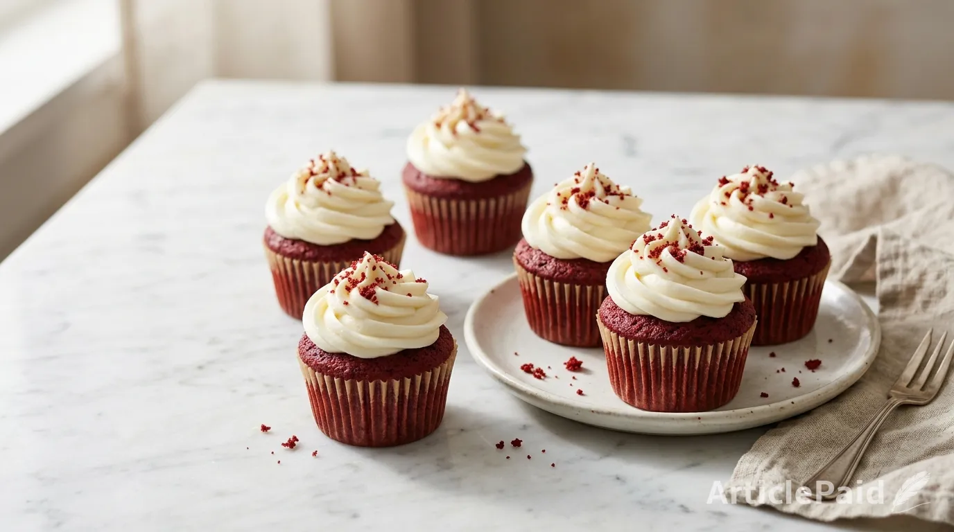 Red Velvet Cupcakes Recipe – Soft, Moist & Creamy
