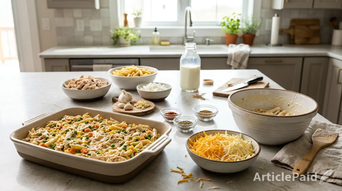 easy-cheesy-chicken-casserole-recipe-creamy-comforting-delicious