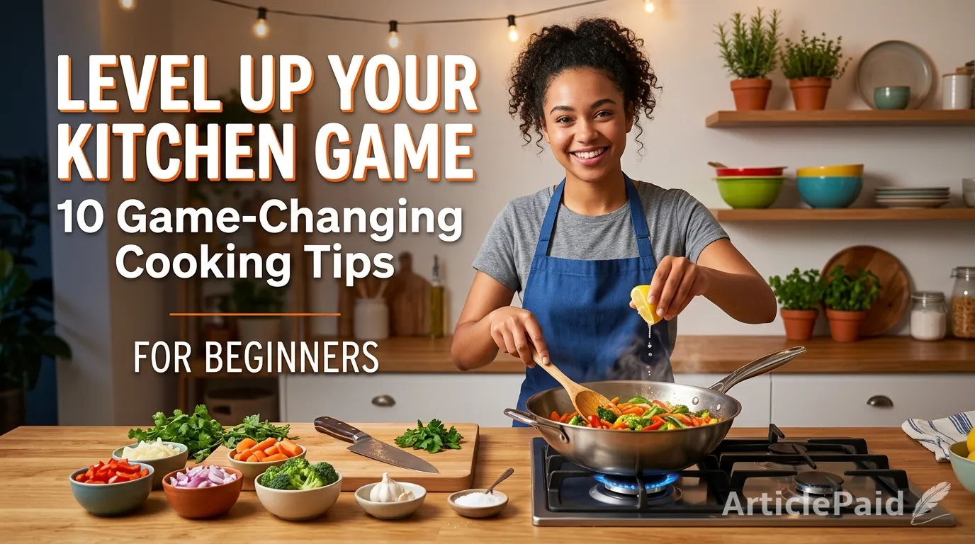 Level Up Your Kitchen Game: 10 Game-Changing Cooking Tips For Beginners