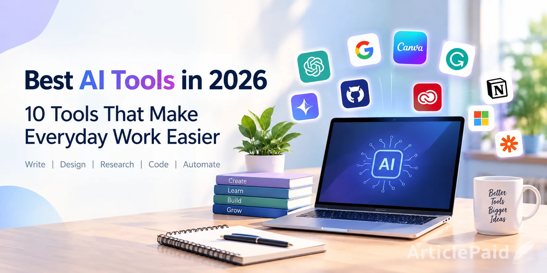 Best AI Tools in 2026: 10 Tools That Make Everyday Work Easier
