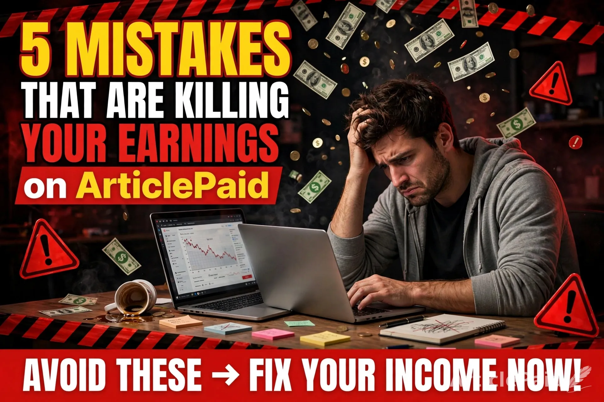 5 Mistakes That Are Killing Your Earnings on ArticlePaid and How to Fix Them
