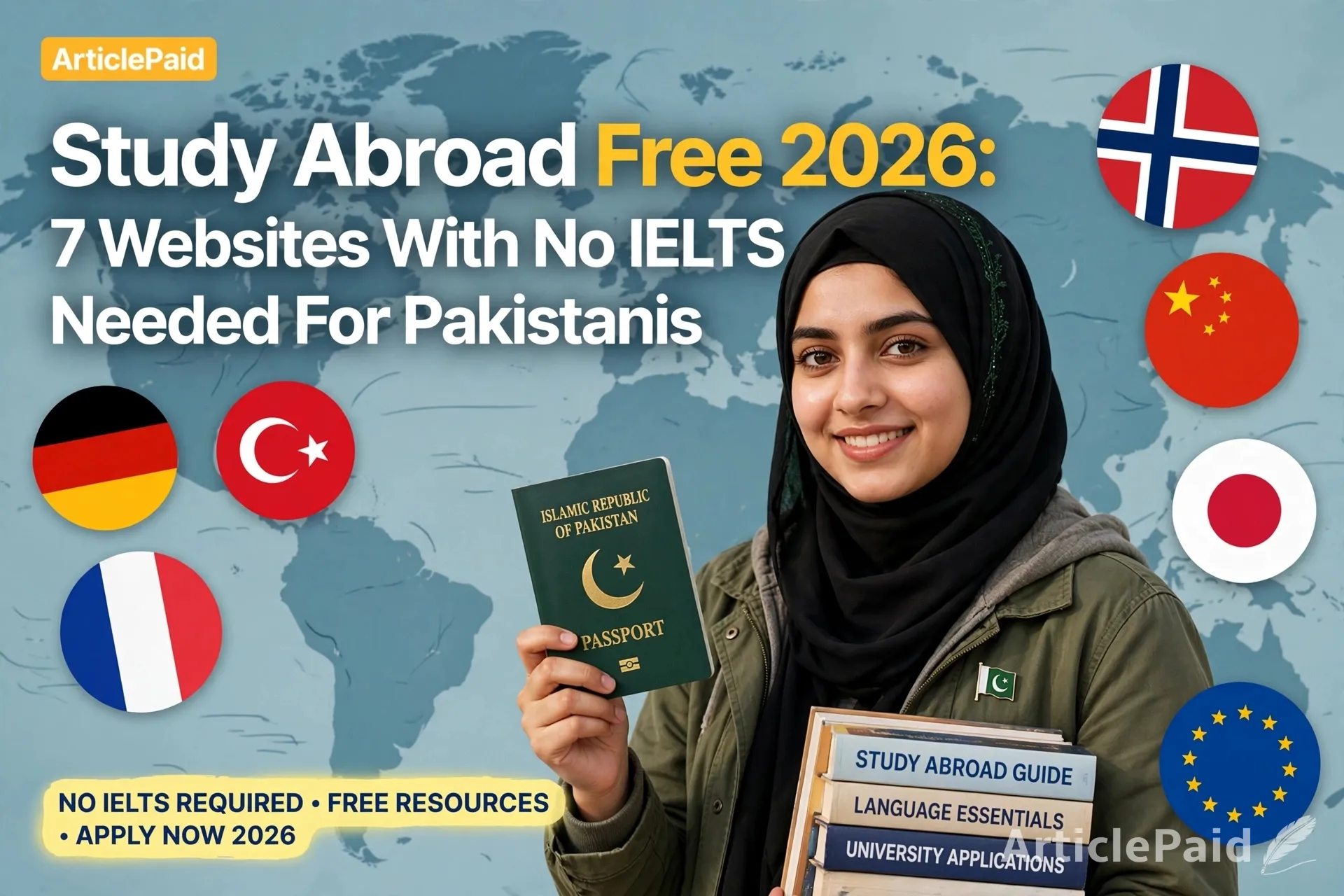 Study Abroad Free 2026: 7 Websites With No IELTS Needed For Pakistanis