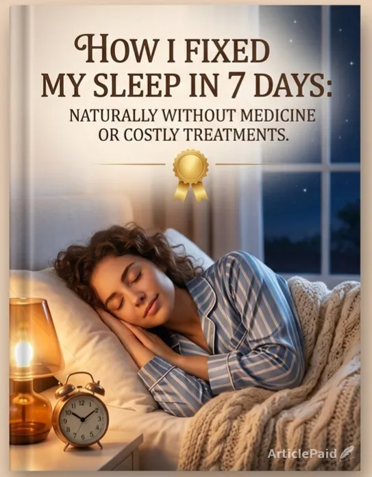 How I Fixed My Sleep in 7 Days Naturally Without Medicine or Costly Treatments
