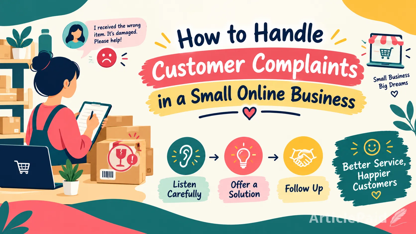 How to Handle Customer Complaints in a Small Online Business