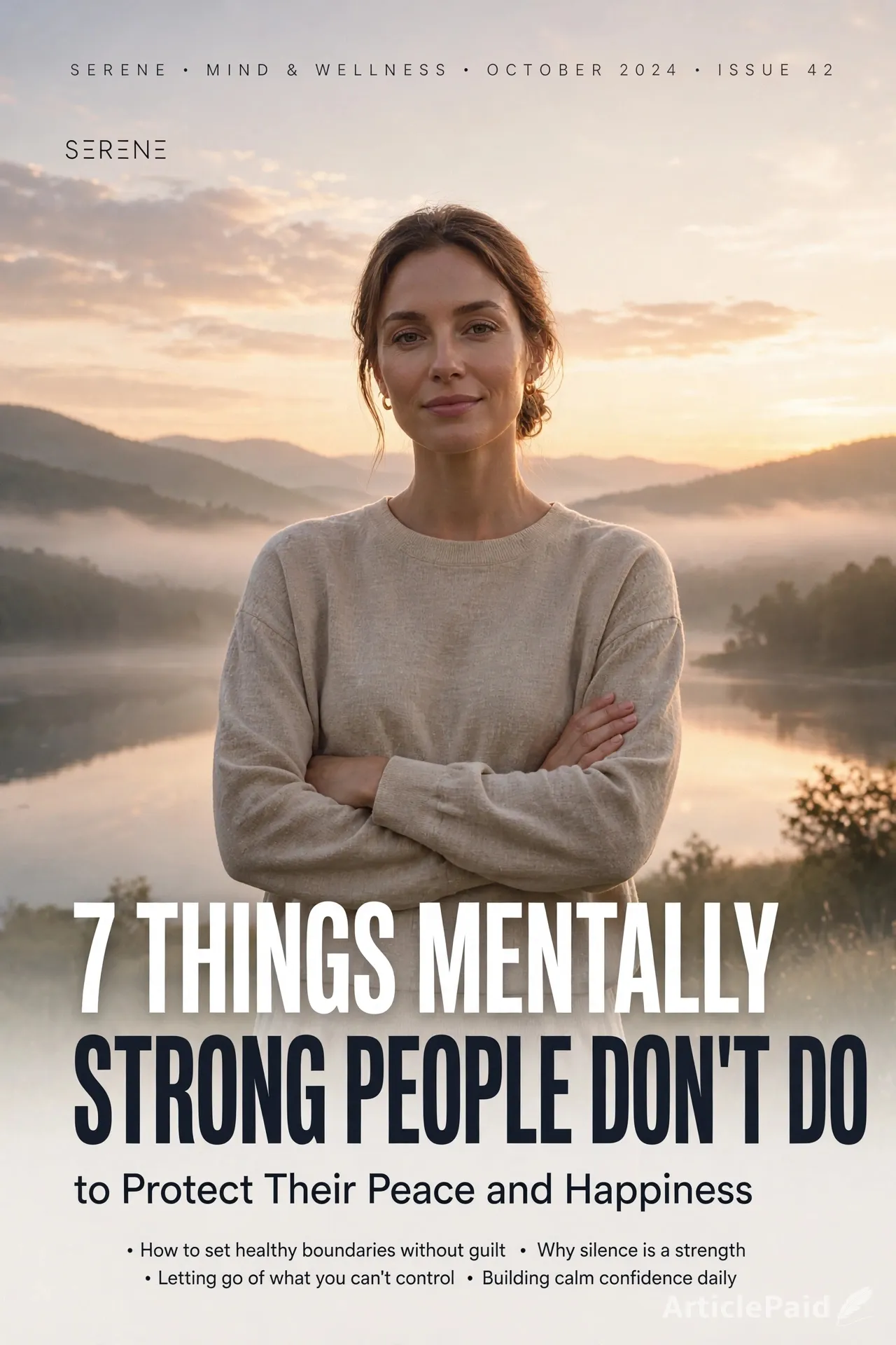 7 Things Mentally Strong People Don't Do  to Protect Their Peace and Happiness