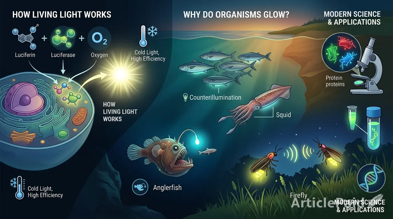 Light in the Darkness: The Hidden World and Marvels of Living Bioluminescence in
