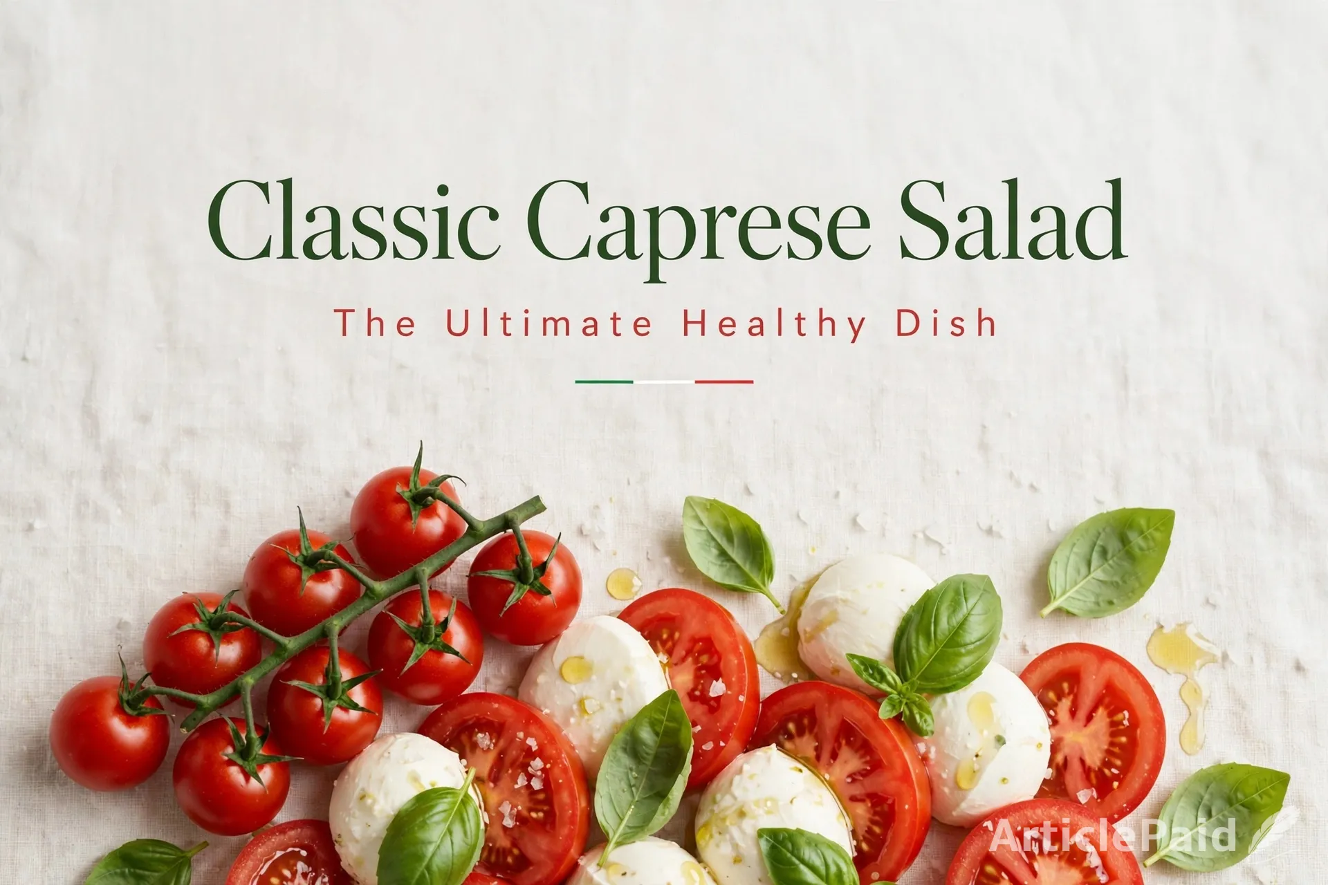 Classic Caprese Salad: The Ultimate Healthy Dish Coursework