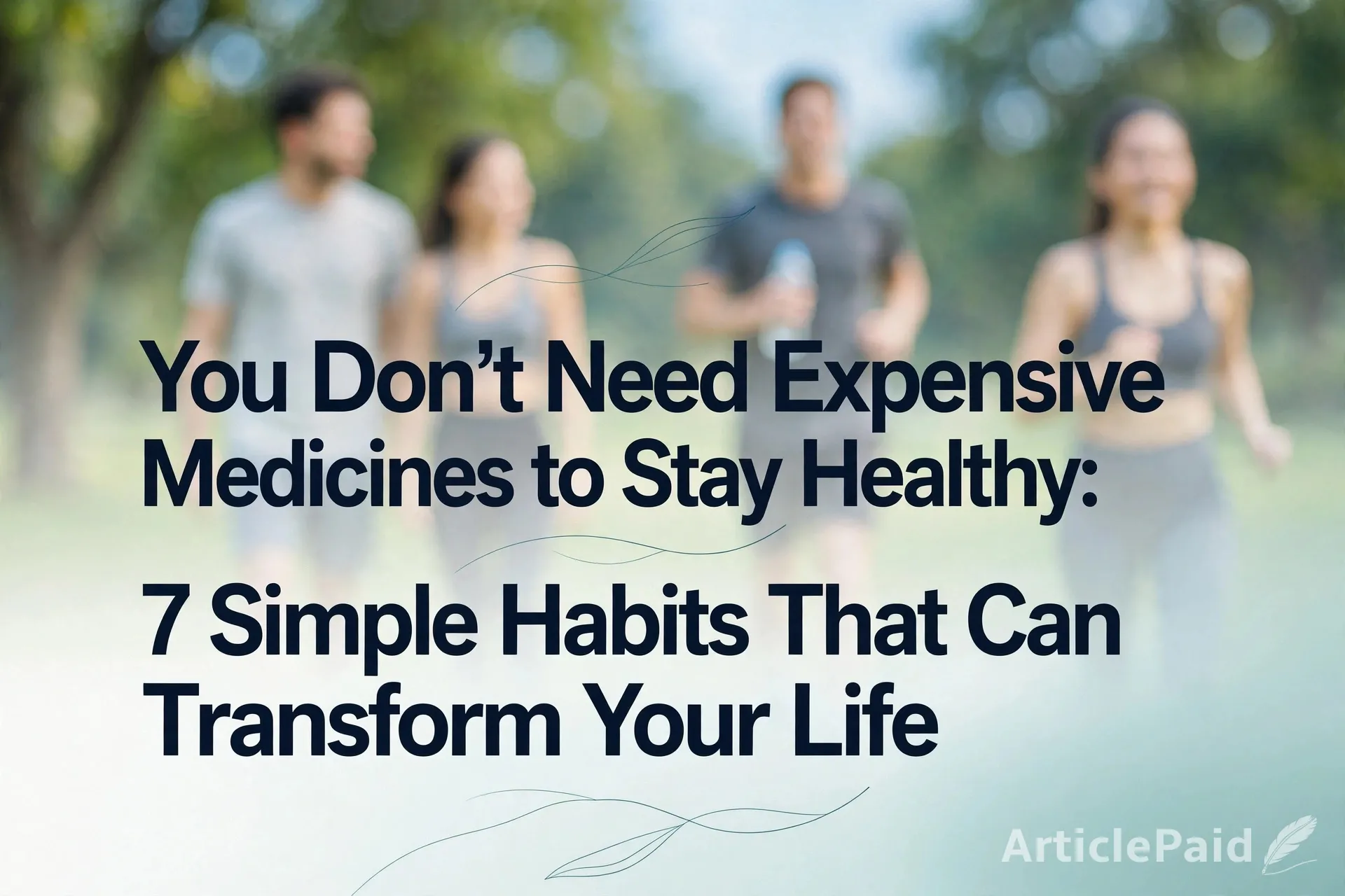 You Don’t Need Expensive Medicines to Stay Healthy: 7 Simple Habits must try