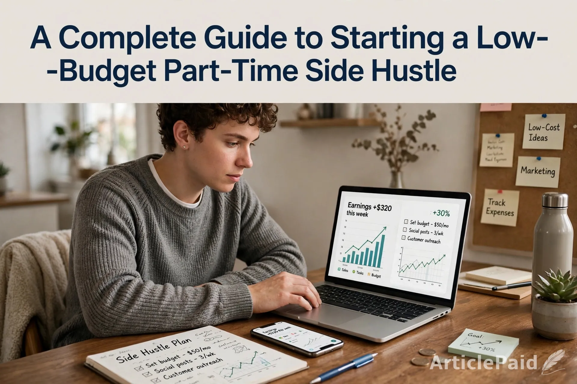 A Complete Guide to Starting a Low-Budget Part-Time Side Hustle