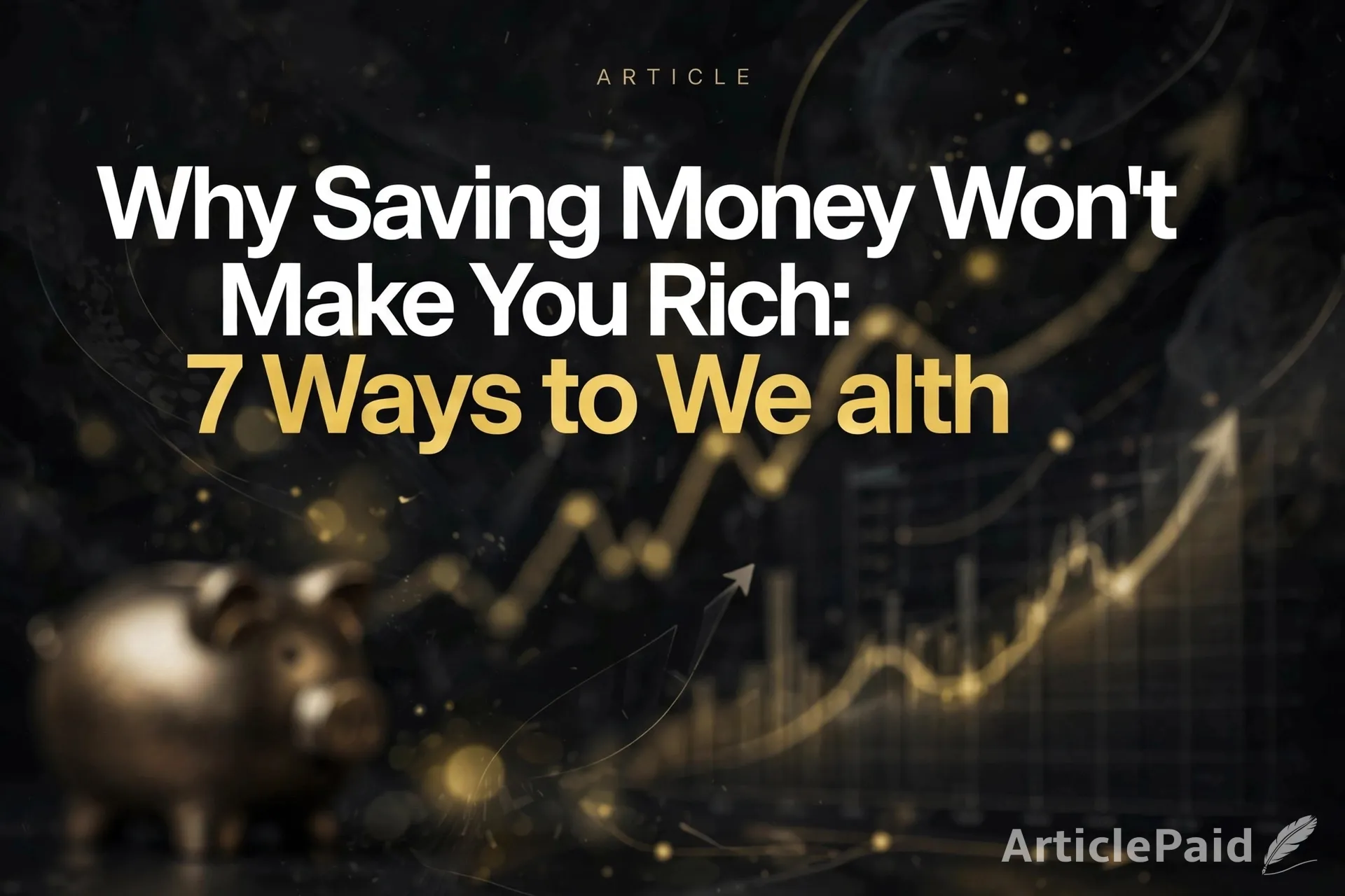 Why Saving Money Won't Make You Rich: 7 Ways to Wealth