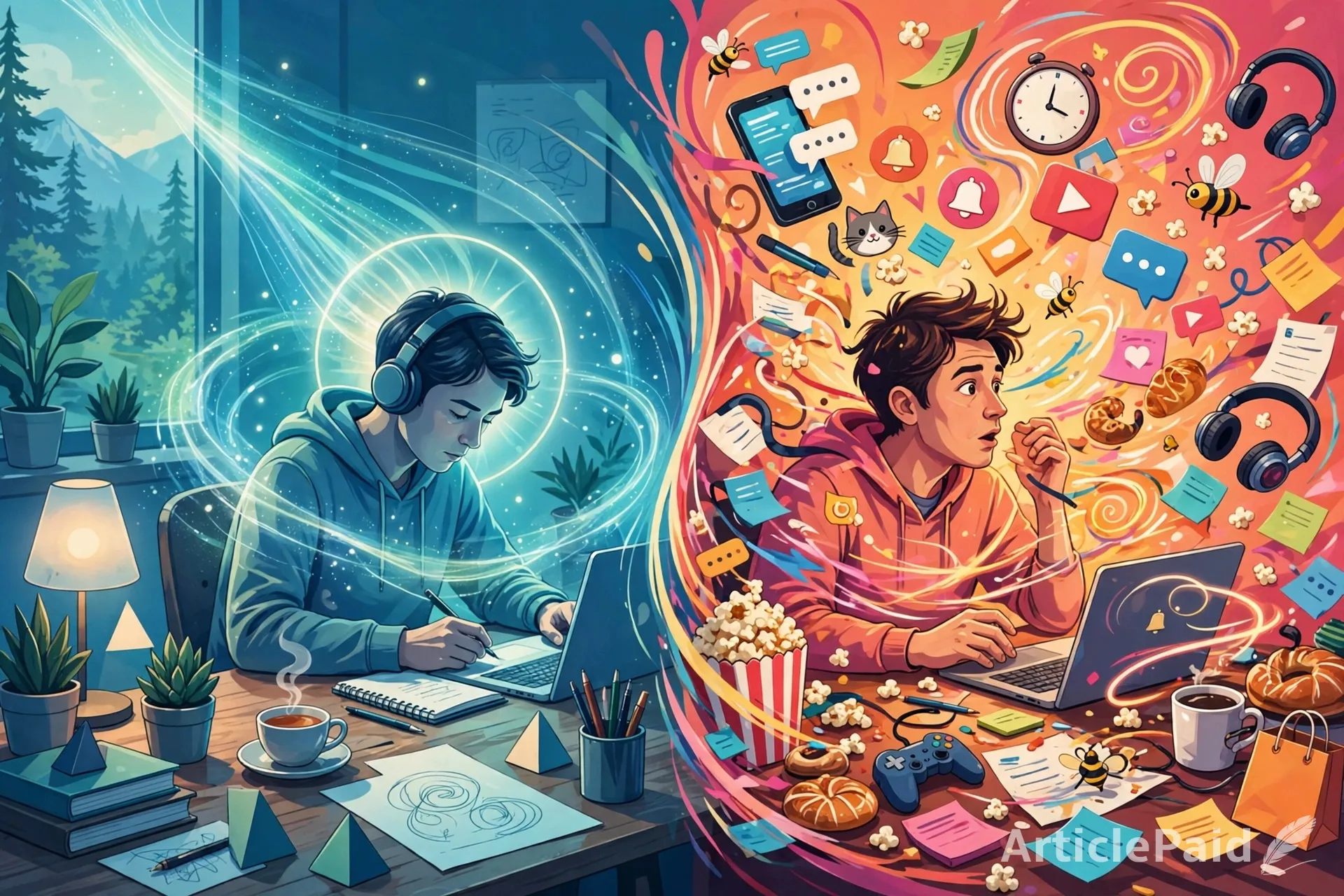 Deep Work in a Distracted World: Reclaiming 2 Hours of Unbroken Focus