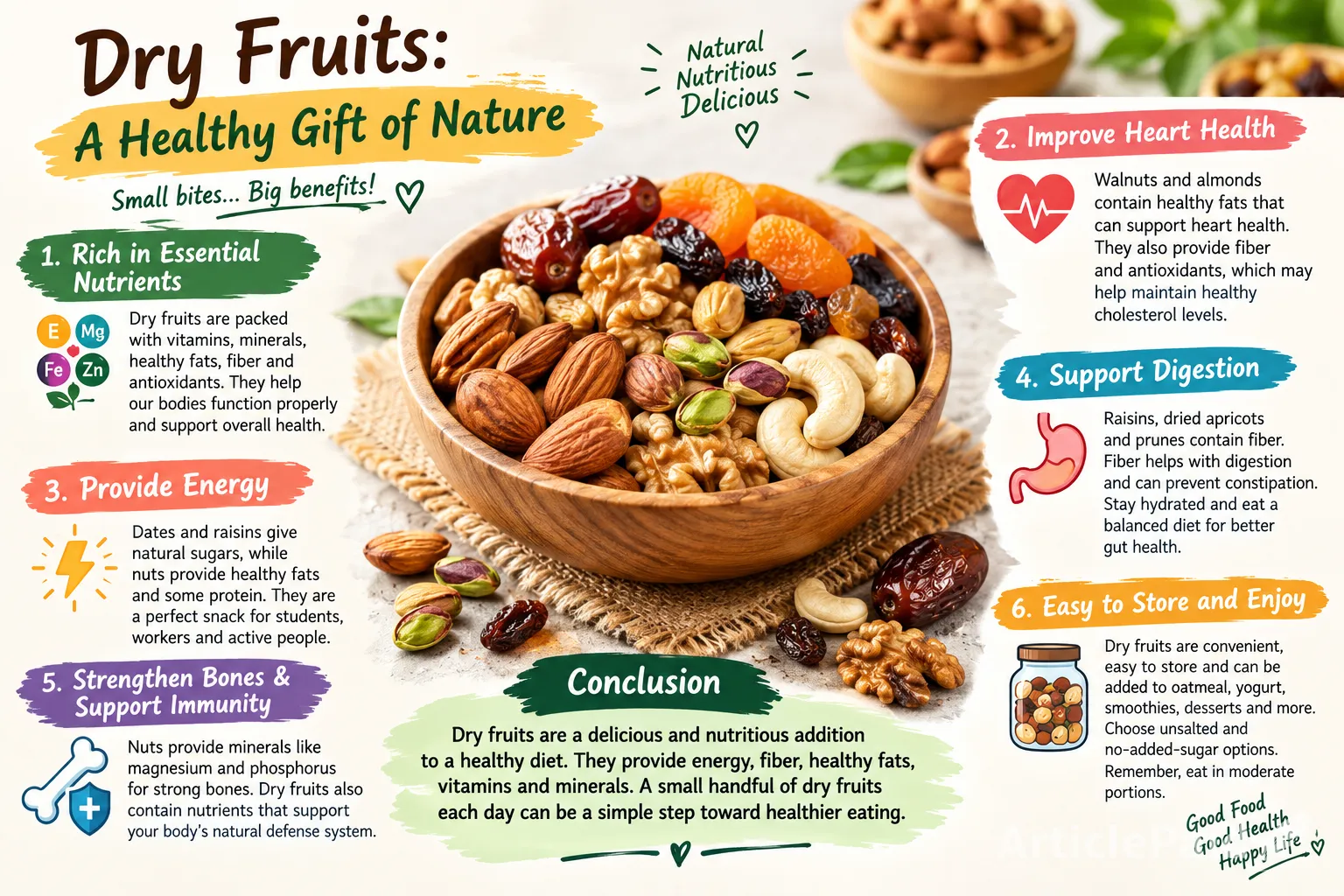 Dry Fruits: A Healthy food  Gift of Nature