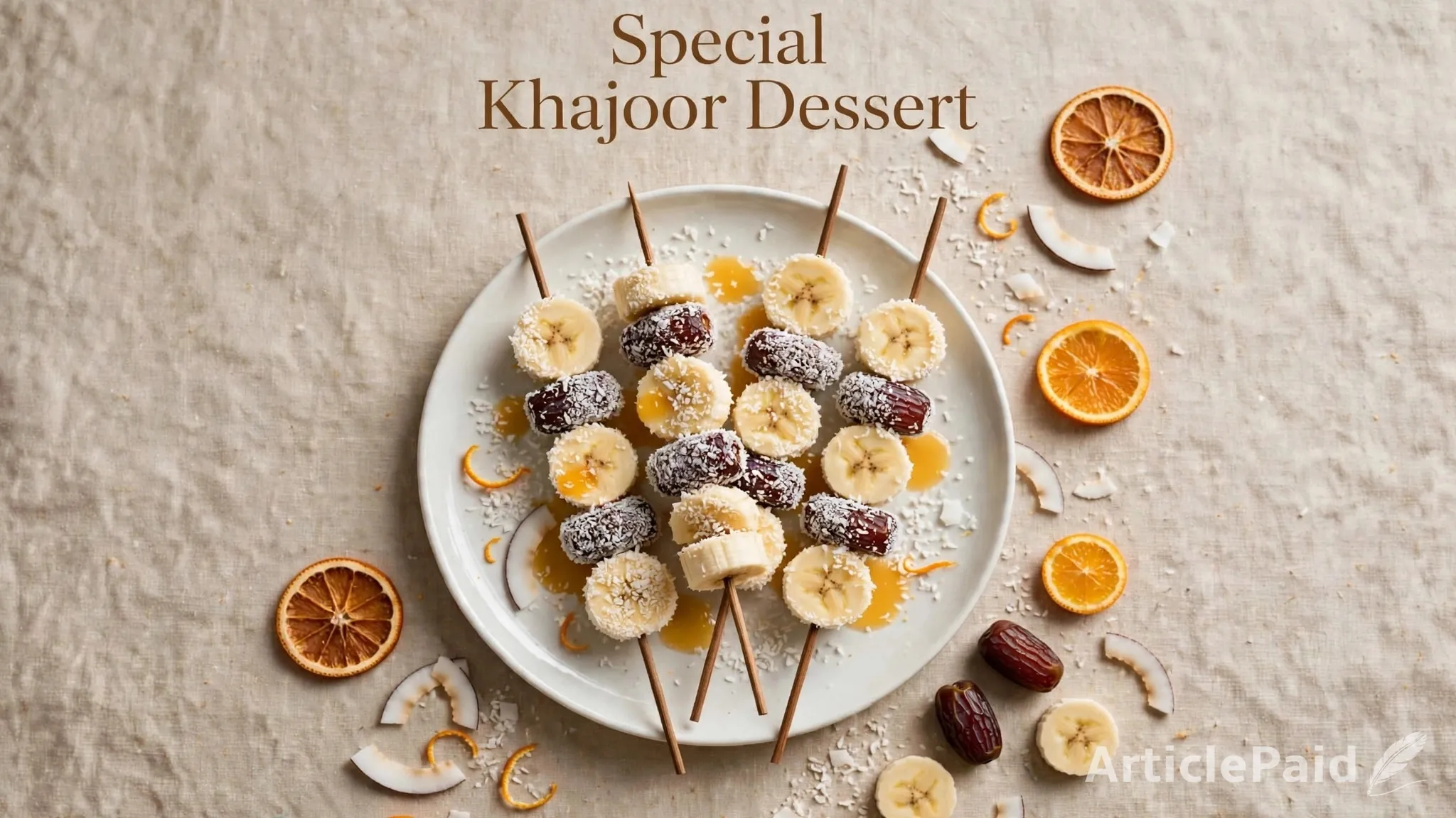 Special Khajoor Dessert -A Healthy No-Cook Treat on Sticks