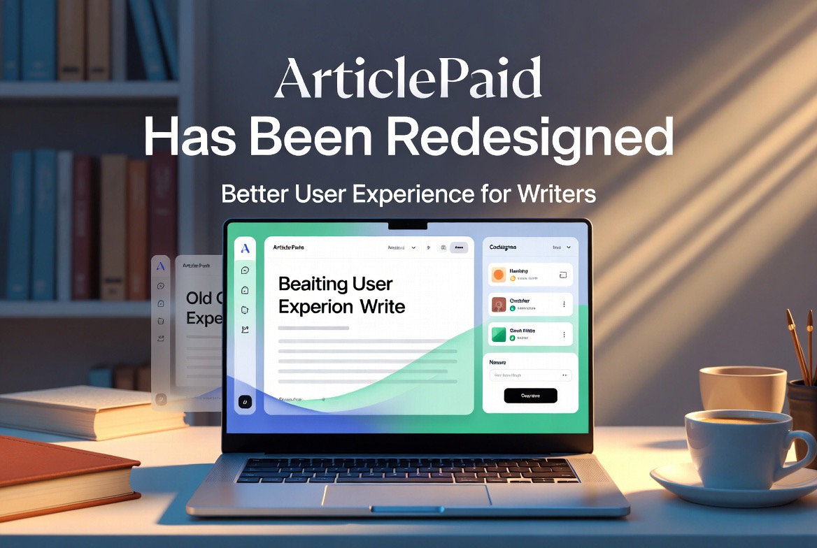 ArticlePaid has been redesigned and reshaped to provide a be...