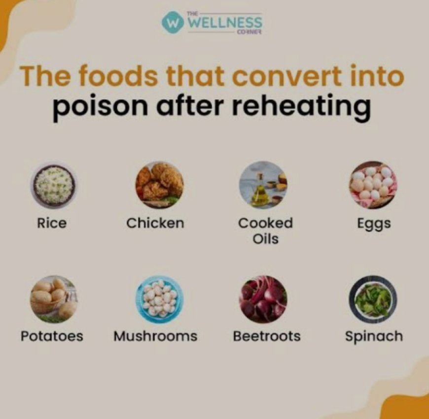 7 Foods  That turns into Poisonous if reheated