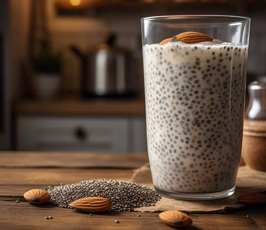 Chia Seeds with Almond Milk Recipe & Health Benefits: