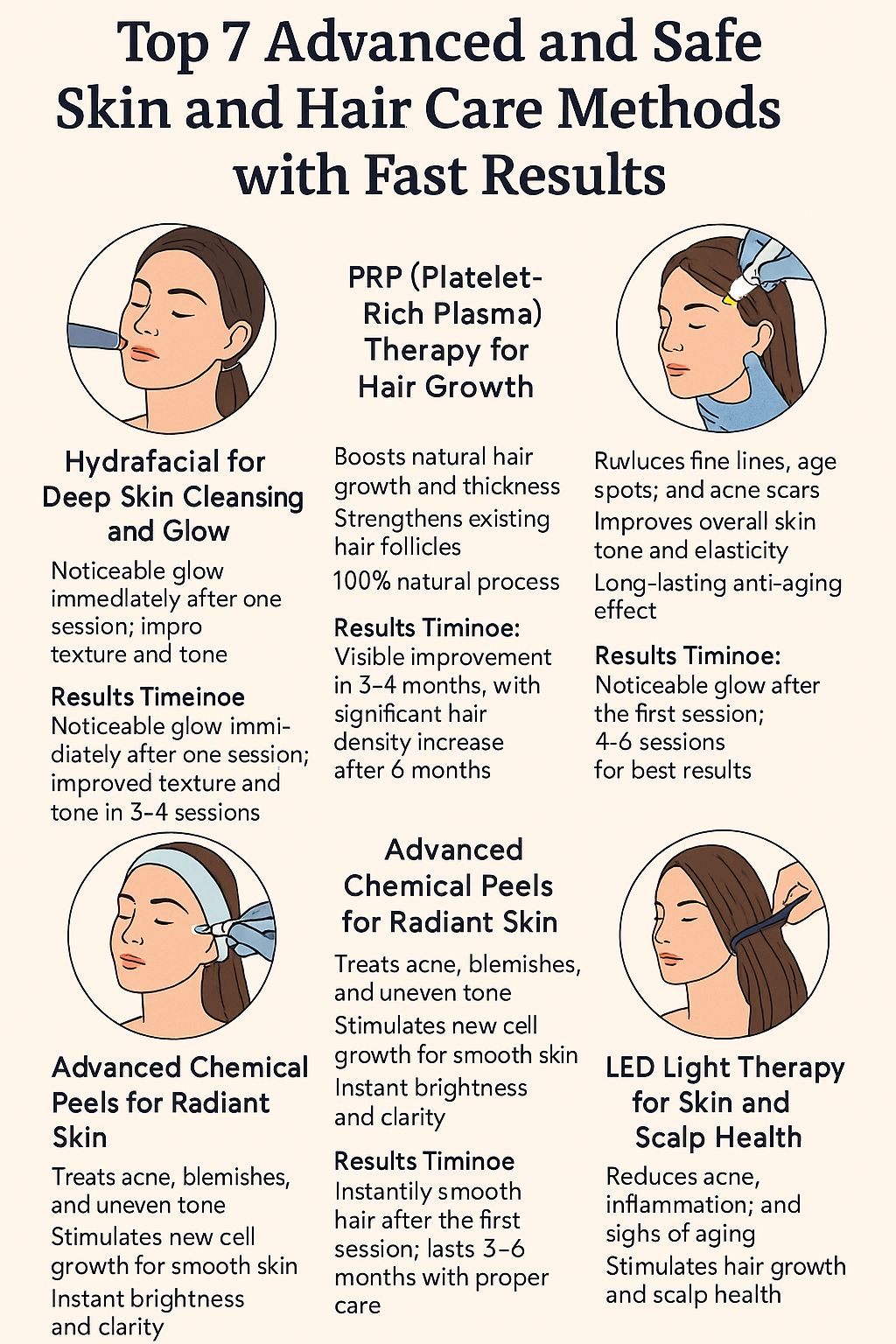 The Top 7 Fast-Acting, Advanced,and Safe Hair and Skin Care.