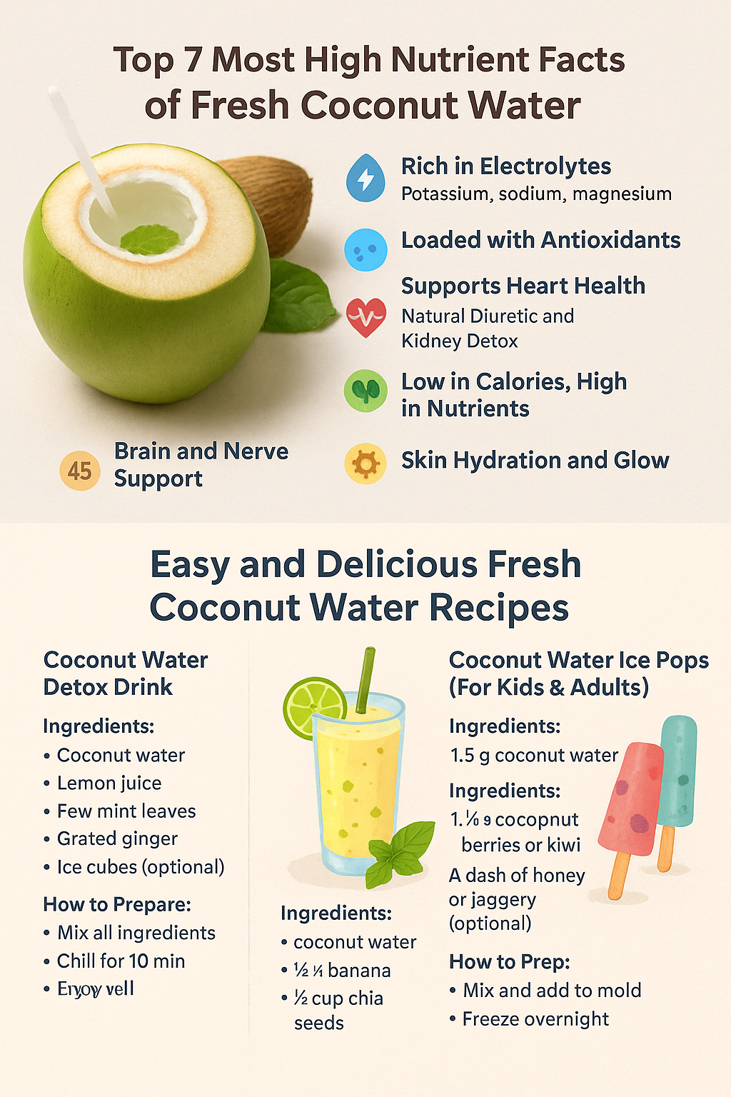 Top 7 Recipes Using Fresh Coconut Water High nutrients,