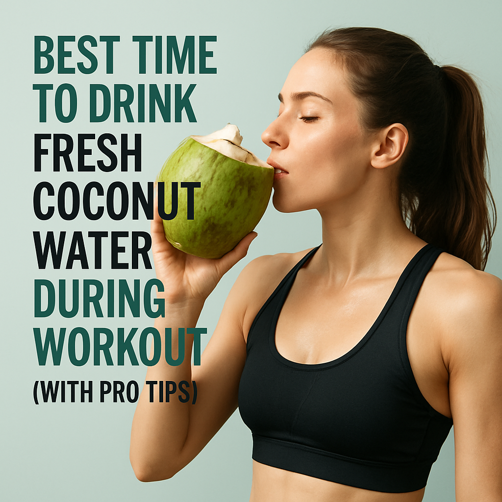 Best Time to Drink Fresh Coconut Water During Workout.