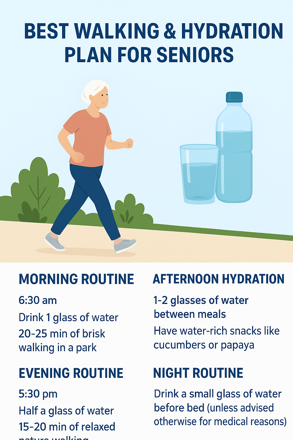 Best Walking Way to Maintain Weight and Hydration,exercises.