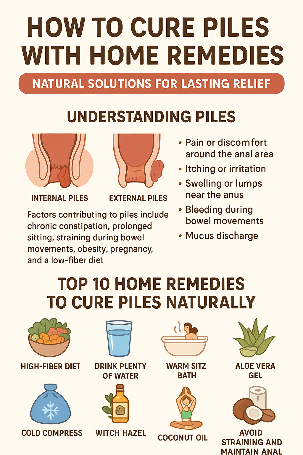 How to Cure Piles with Home Remedies: Natural Solutions.