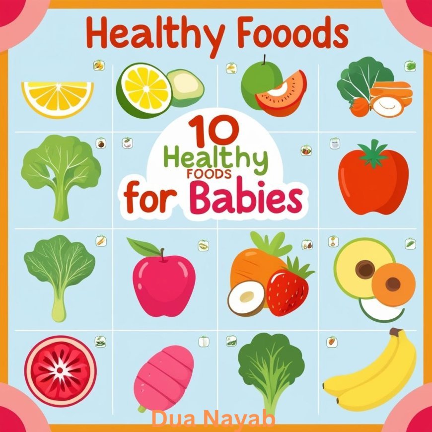 Top 10 healthy foods for babies by Dua Nayab