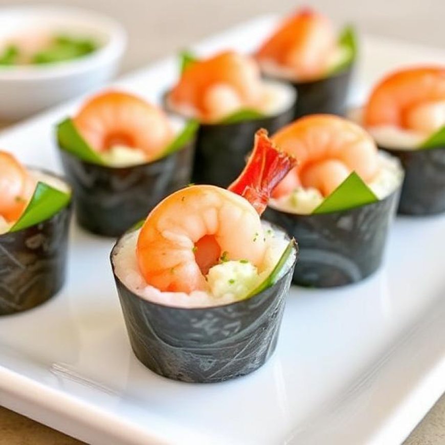 How to cook Wasabi Shrimp Sushi Cups