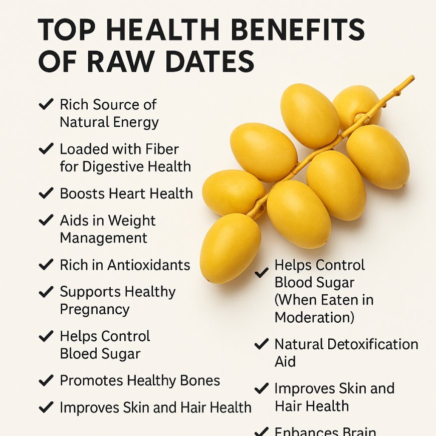 Raw Dates' Top Health Benefits:The early-stage fruits.